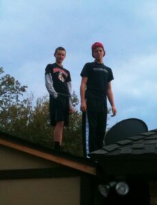 Roof antics